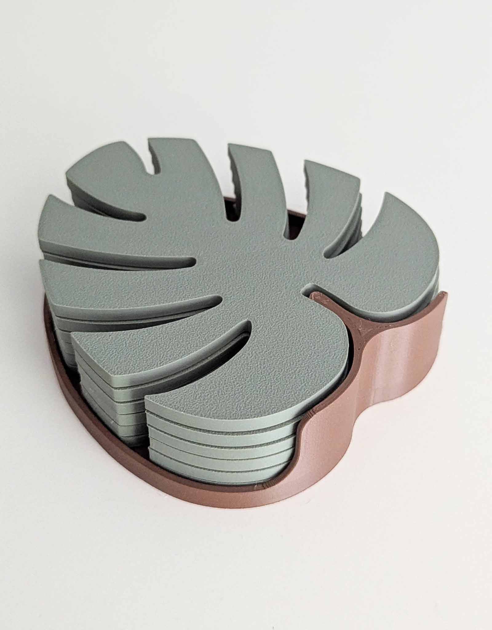 Monstera coasters