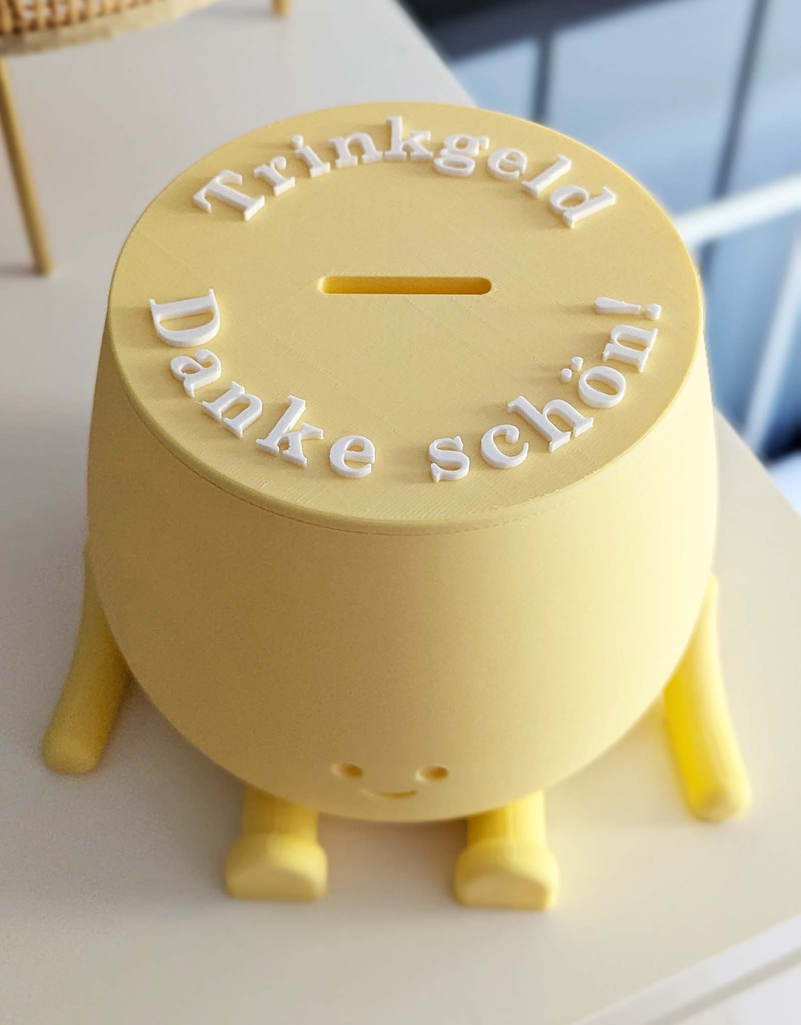 Personalized happy piggy bank