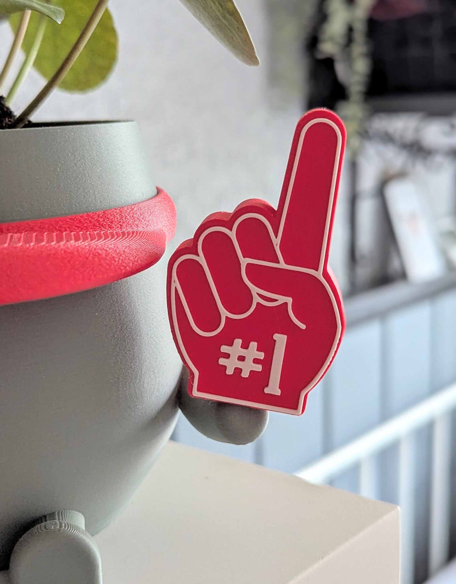 Happy baseball plant pot