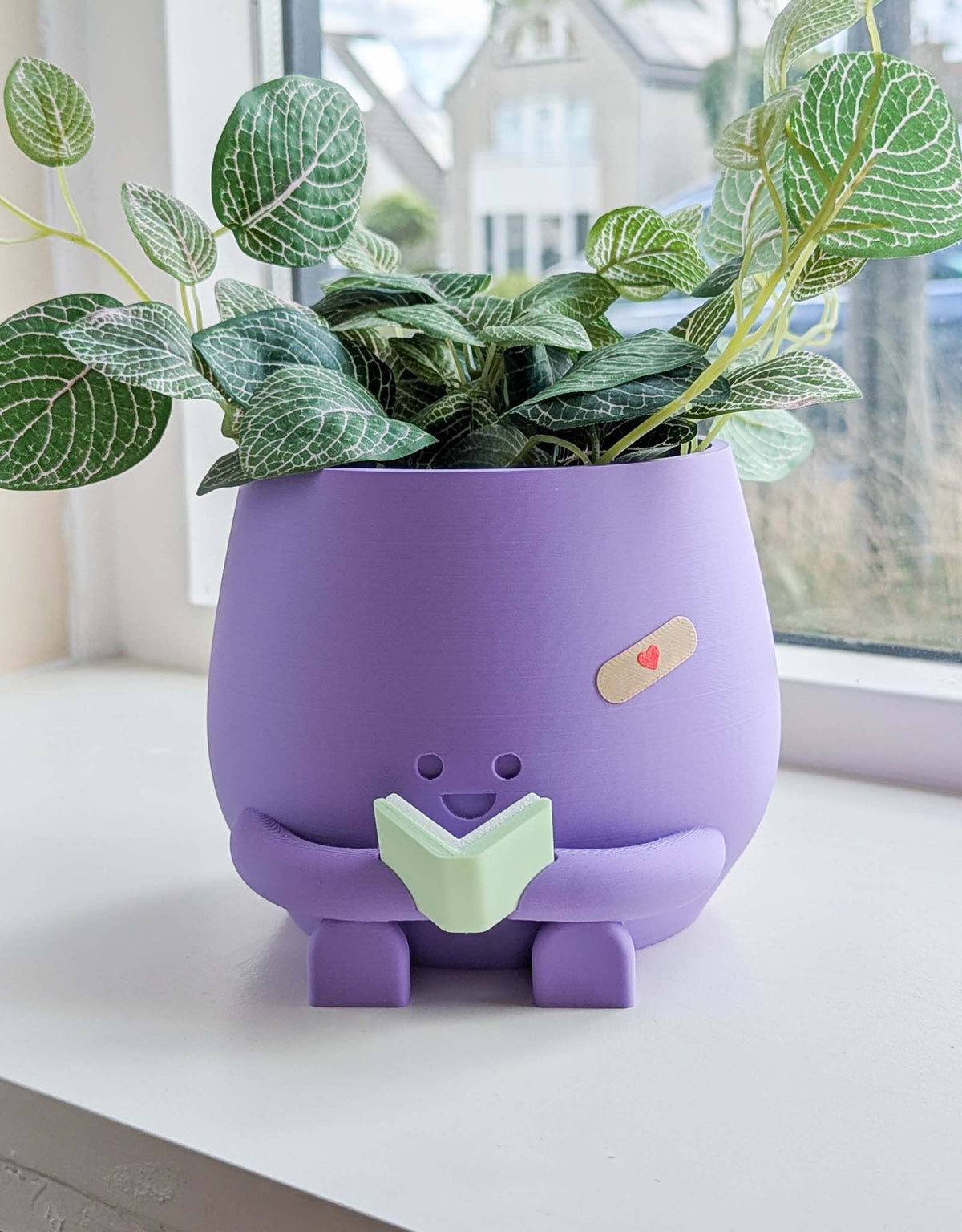 Happy reading imperfect plant pot