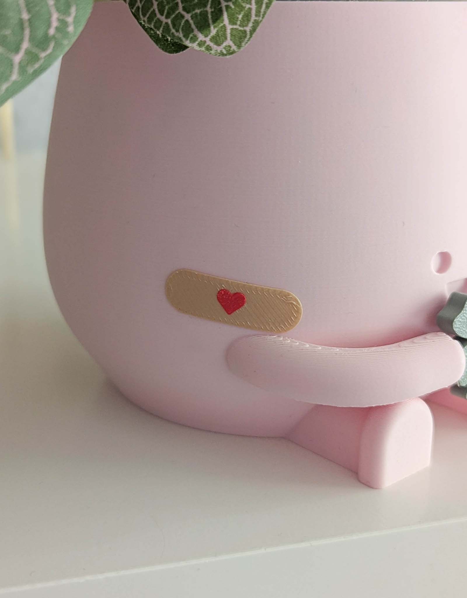 Happy imperfect clover plant pot