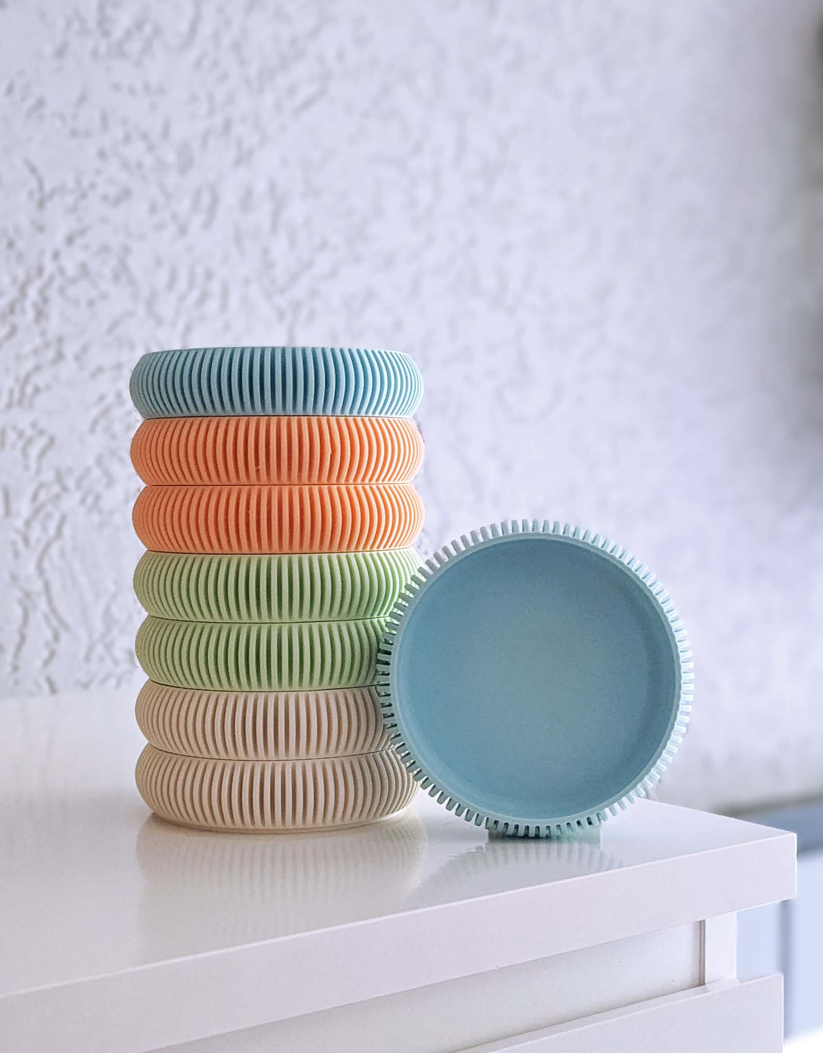 Ribbed coasters