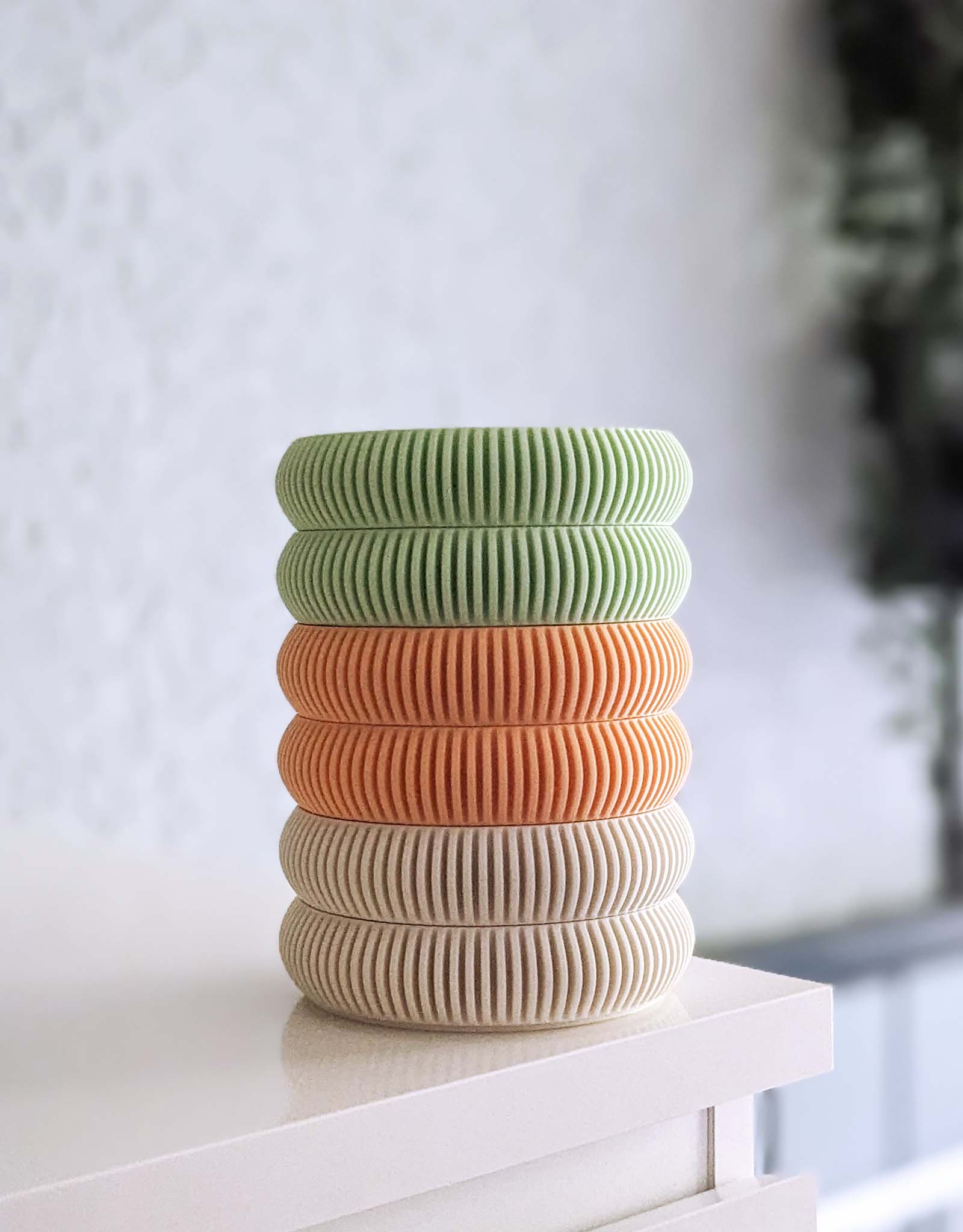 Ribbed coasters