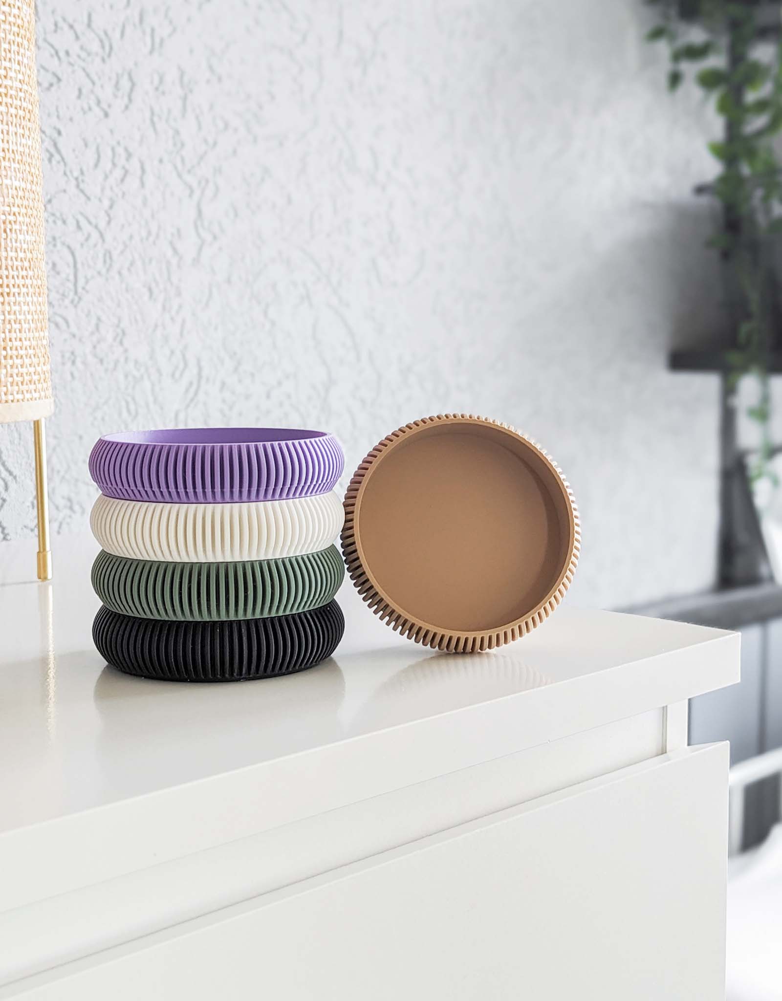 Ribbed coasters