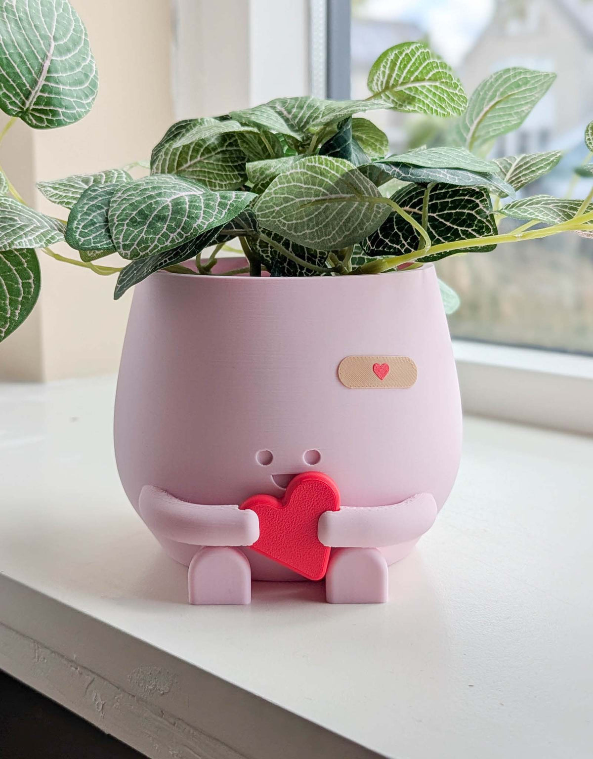 Happy imperfect heart plant pot