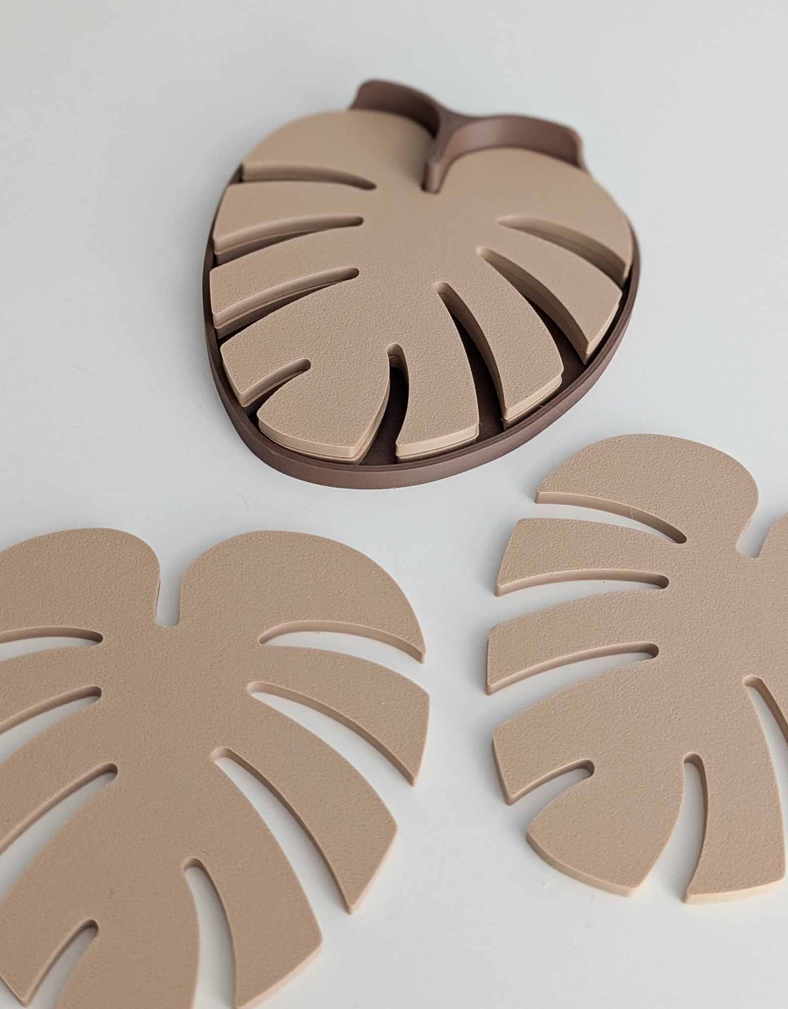 Monstera coasters 