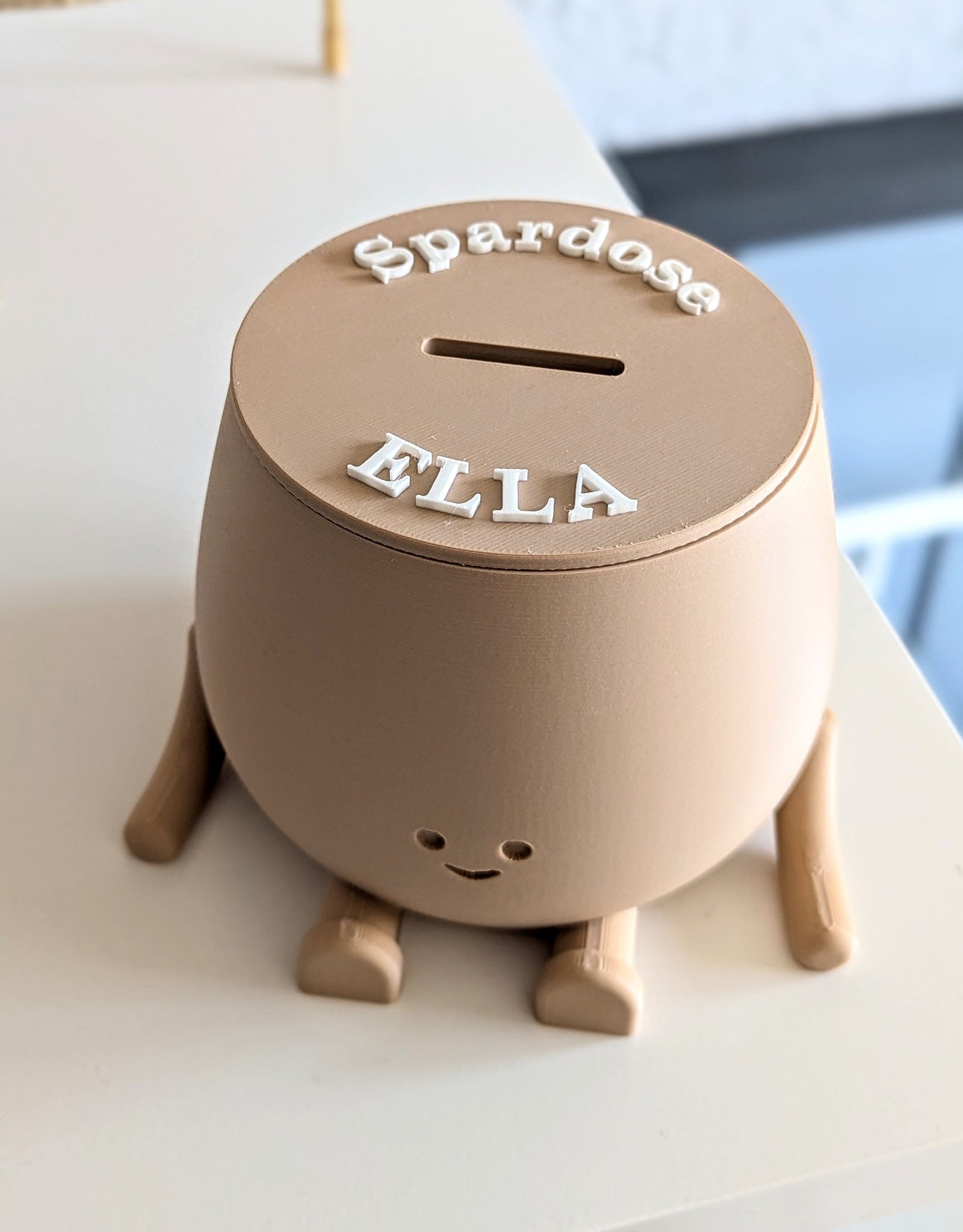 Personalized happy piggy bank