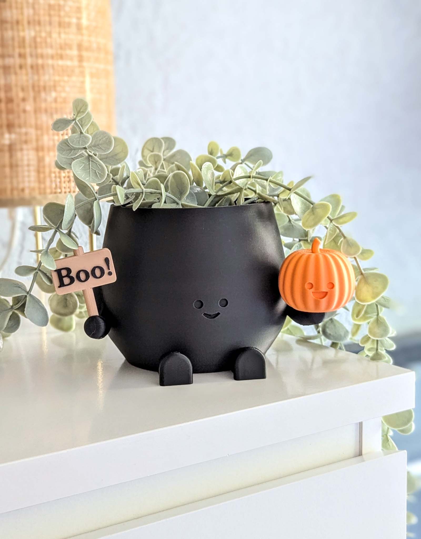 Happy Halloween plant pot