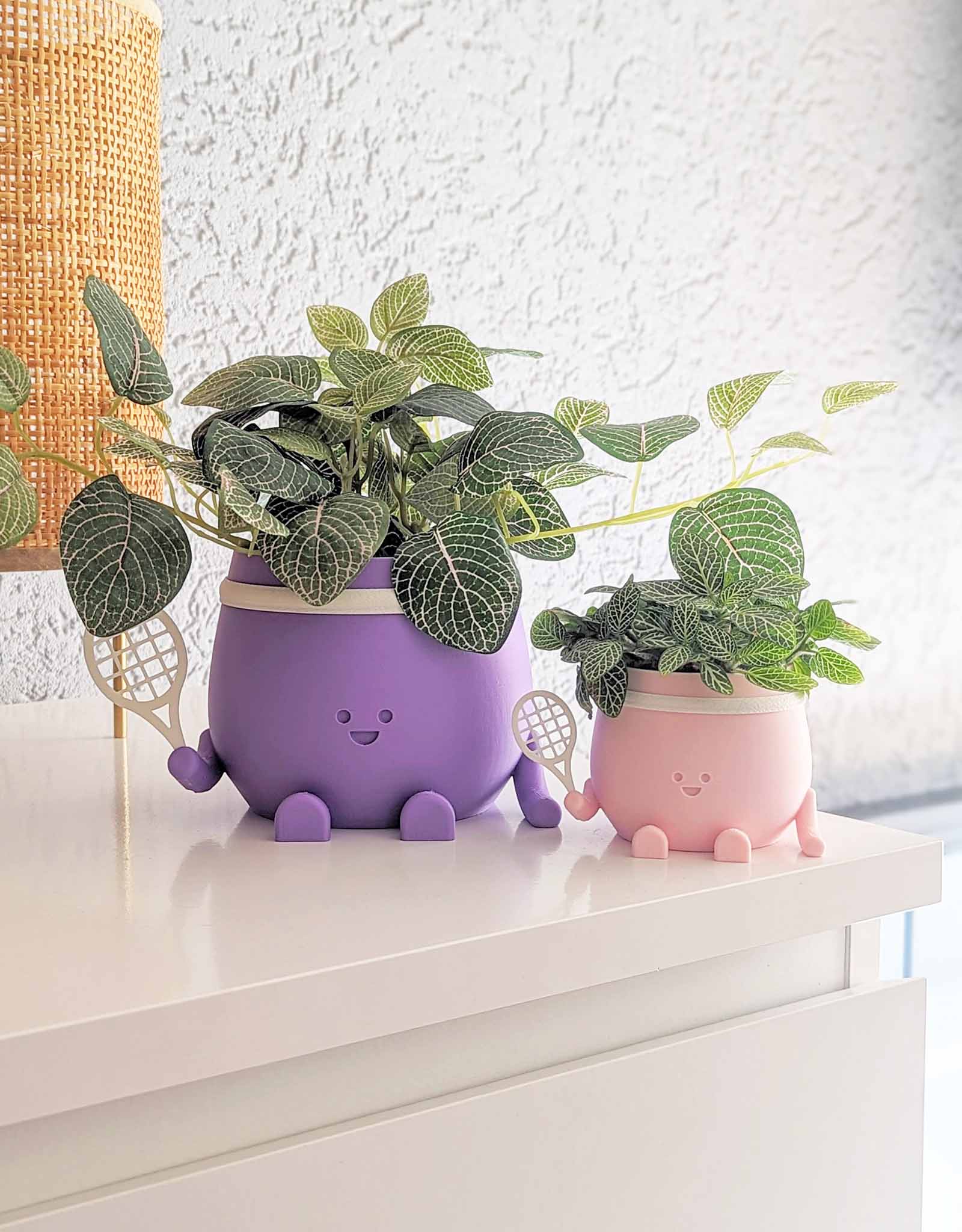 Happy tennis plant pot