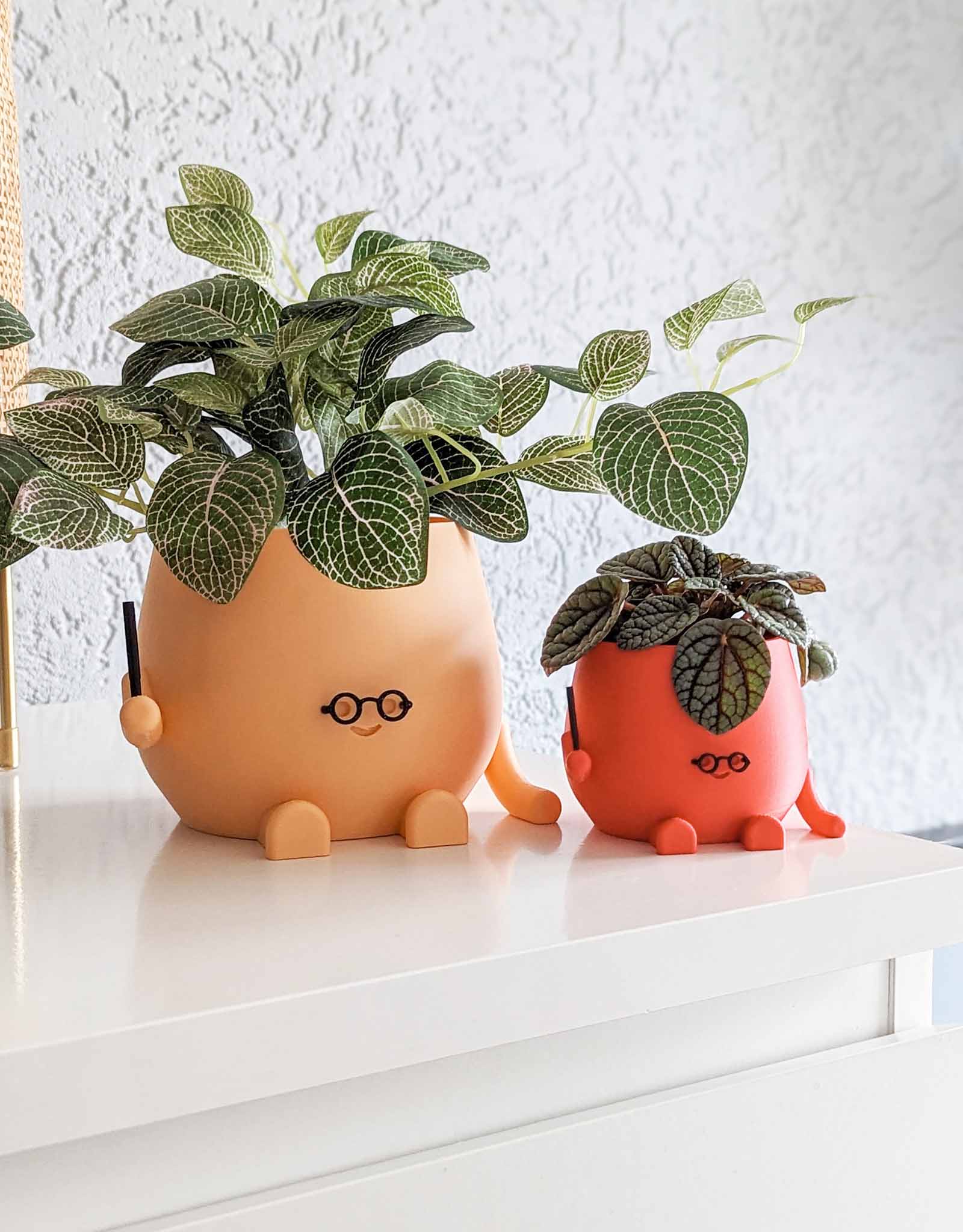 Happy wizard plant pot