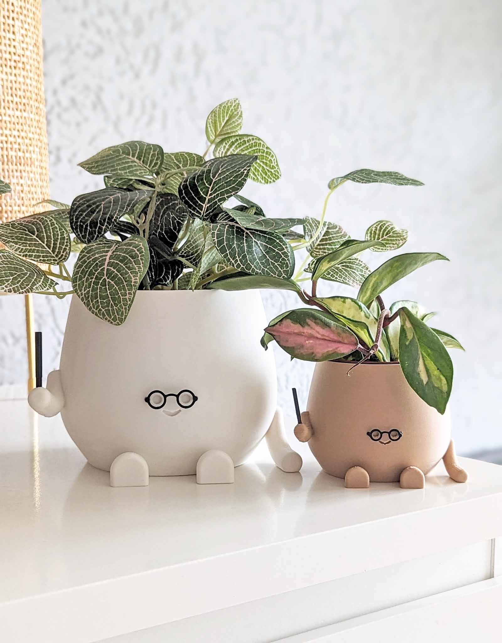 Happy wizard plant pot