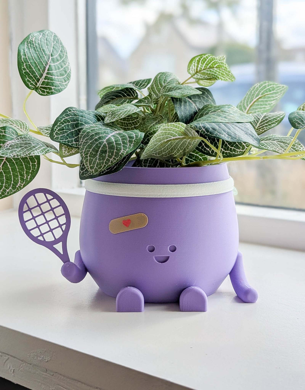 Happy imperfect tennis plant pot