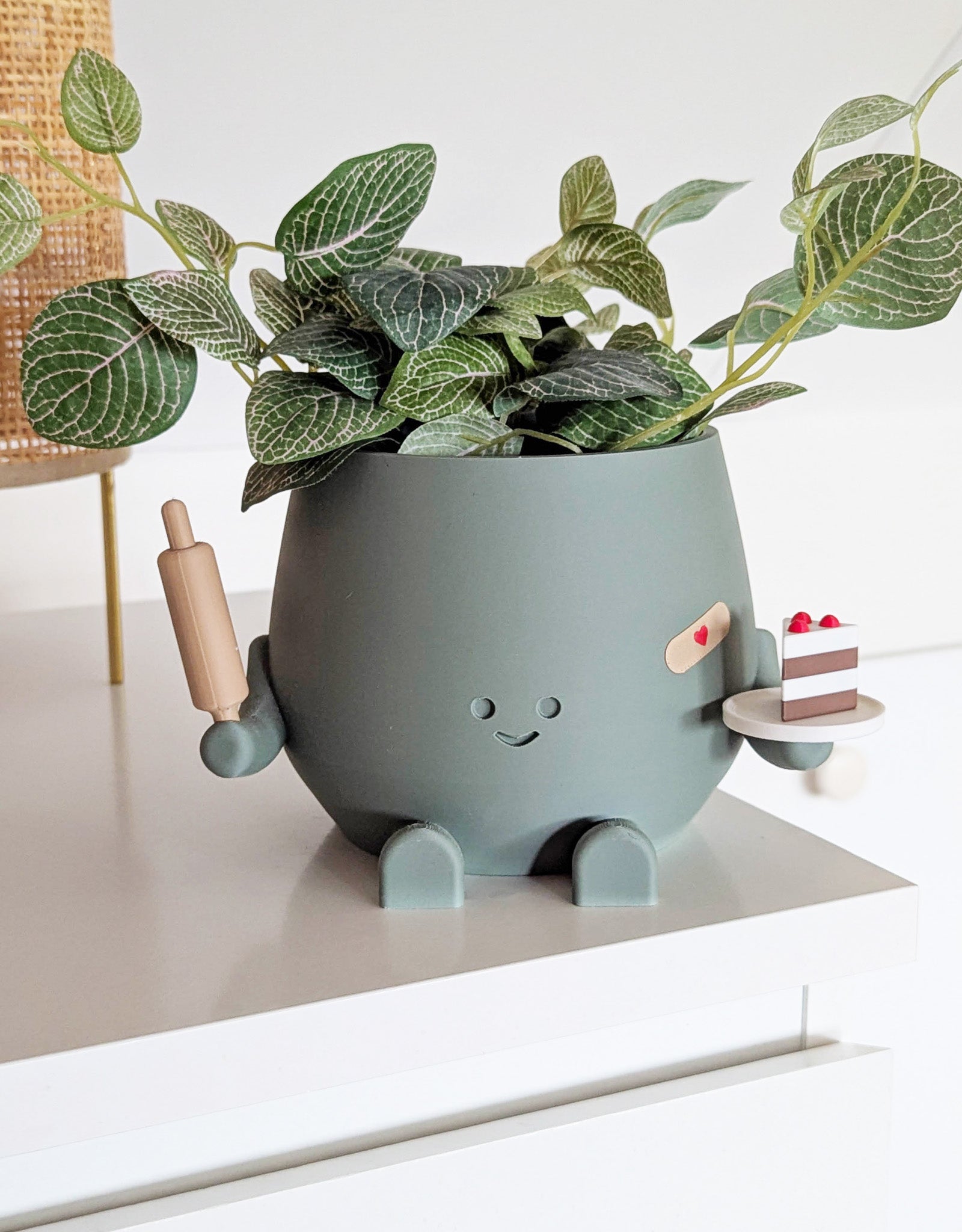 Happy imperfect baker plant pot