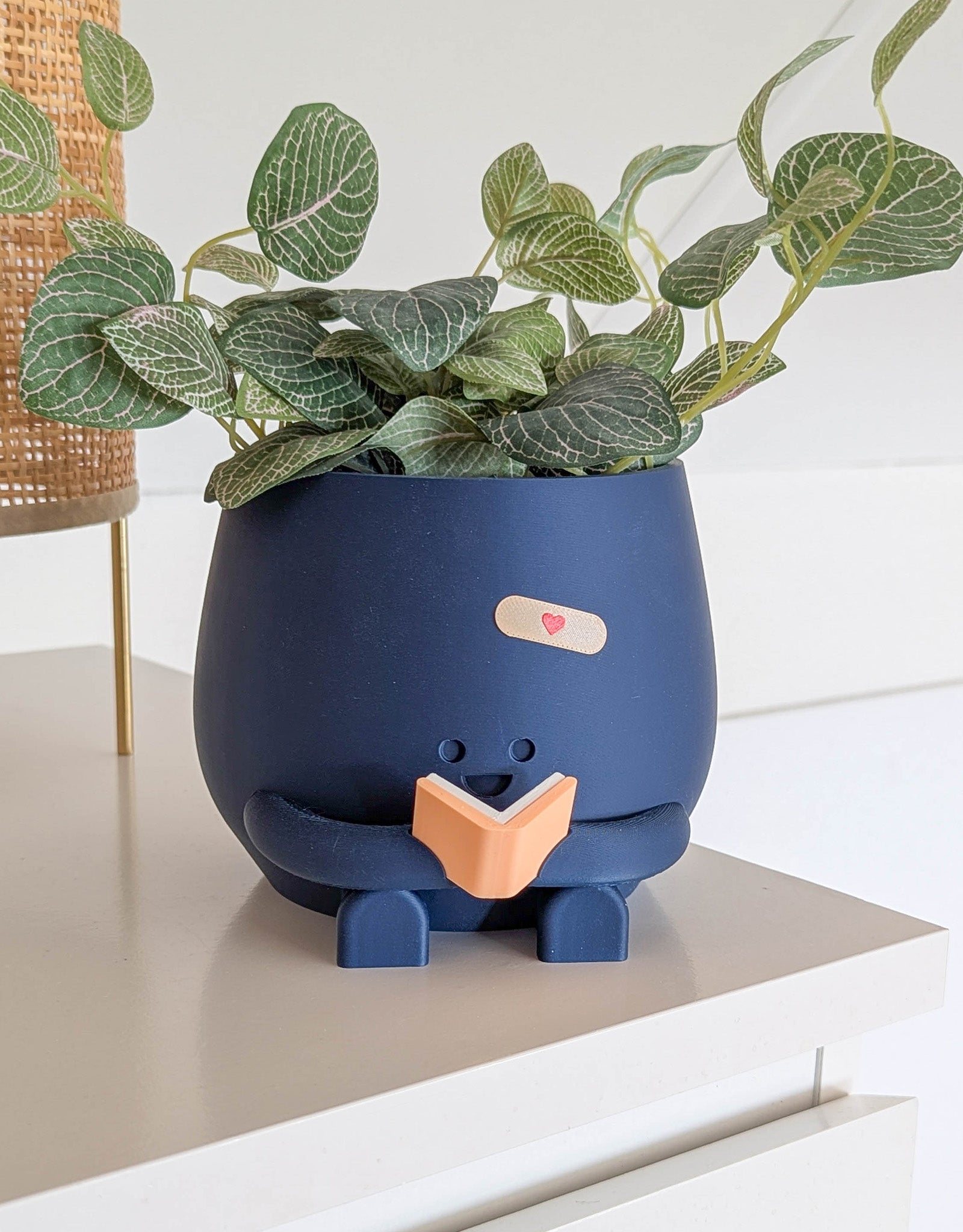 Happy reading imperfect plant pot