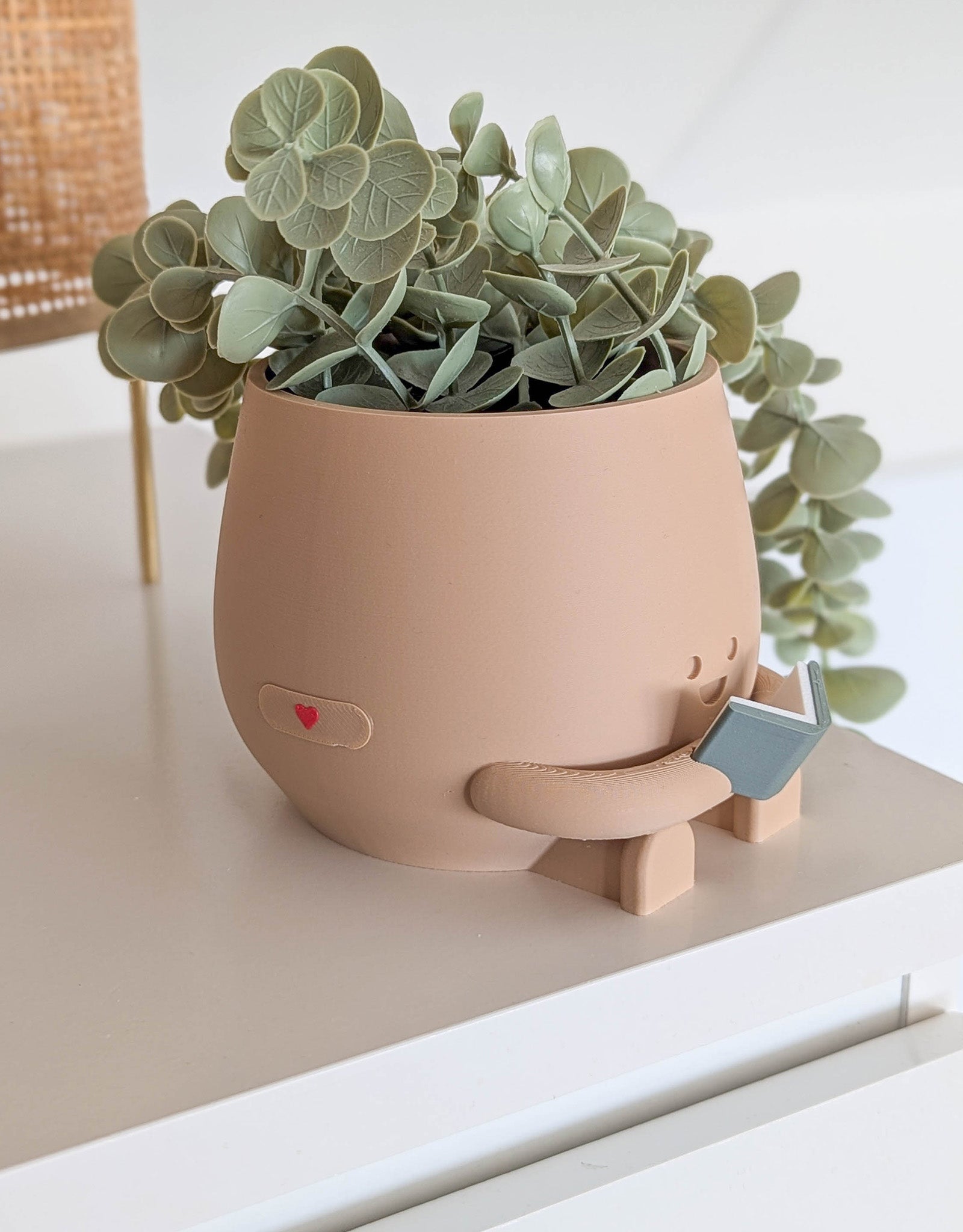 Happy reading imperfect plant pot