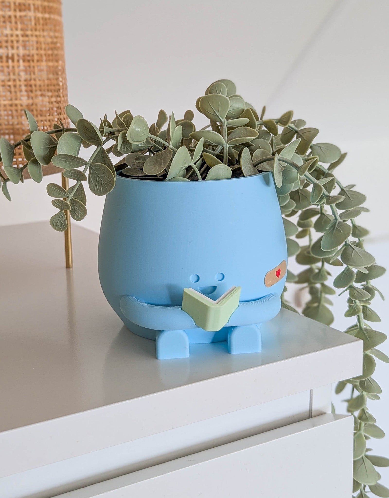Happy reading imperfect plant pot