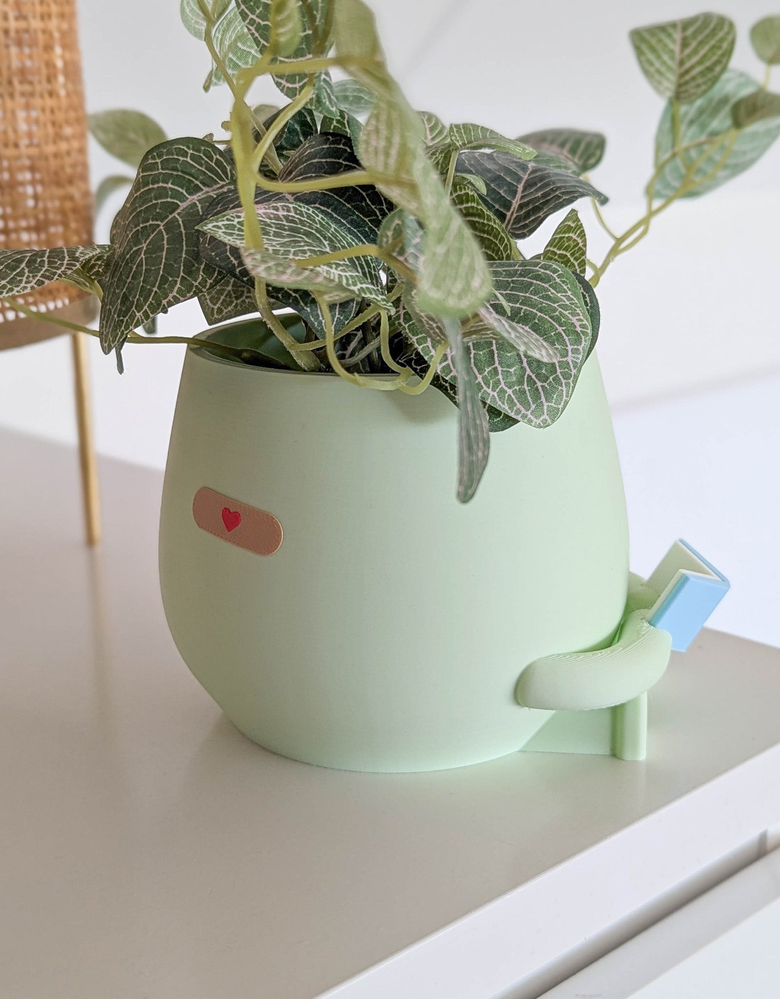 Happy reading imperfect plant pot