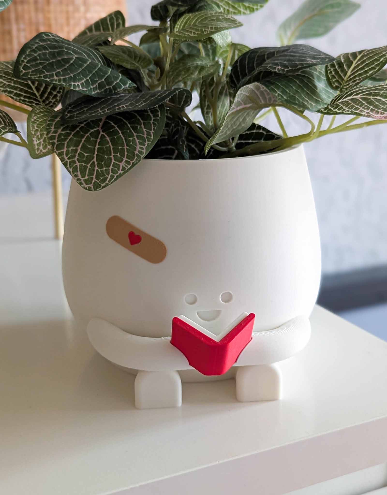 Happy reading imperfect plant pot