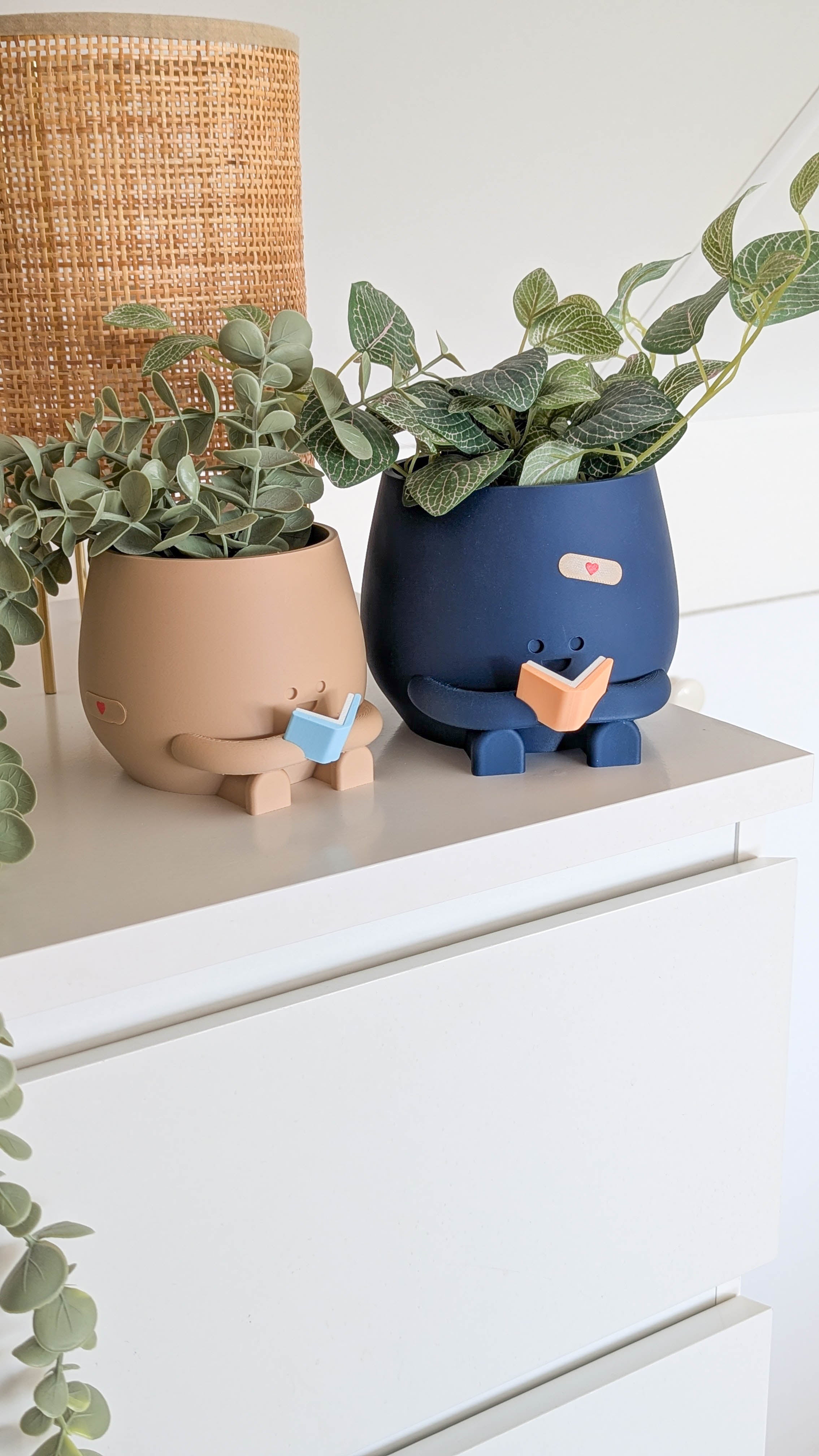 Happy reading imperfect plant pot