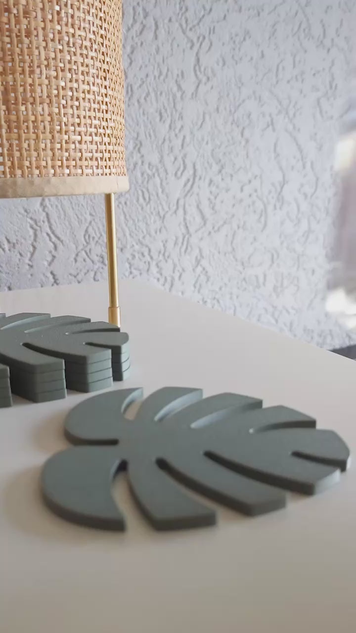 Monstera coasters 