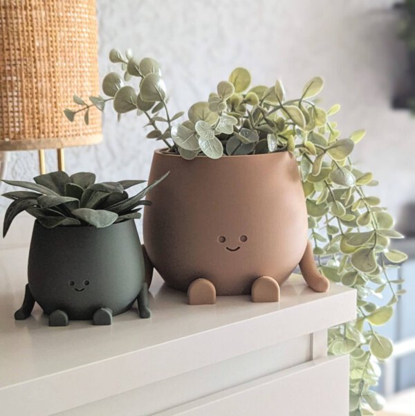 Happy face plant pot cute plant pot decoration indoor planter pot happy face plant lover gift birthday gift cute planter pot flower pot