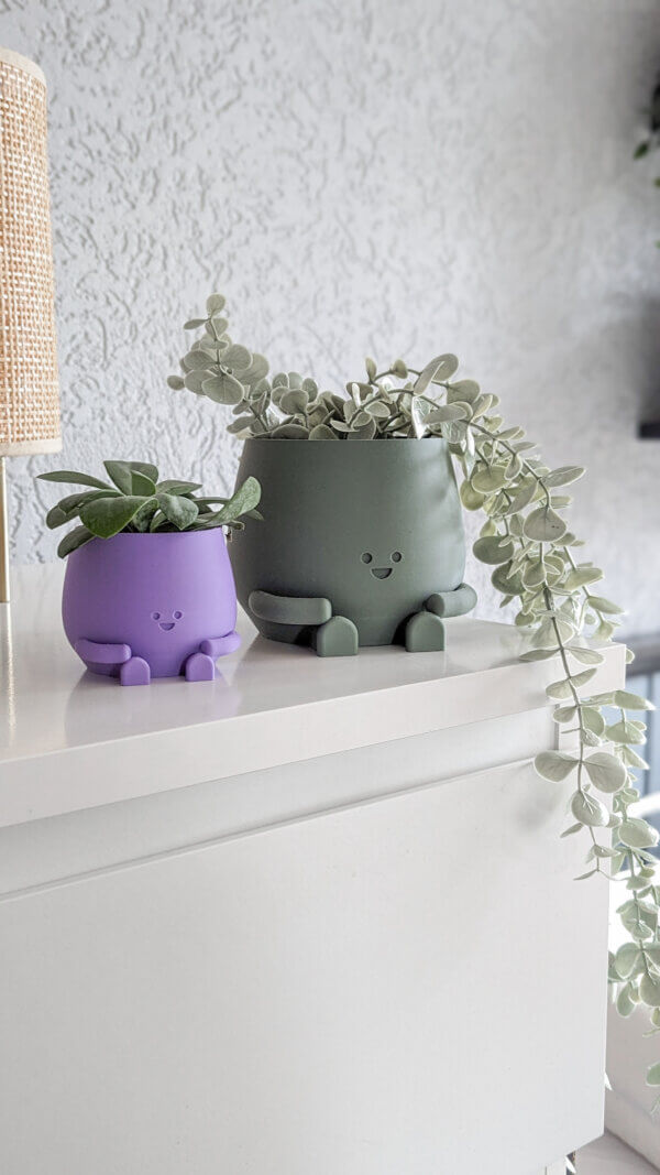 Plant pot face happy cute plant pot cute decoration indoor planter pot happy face plant lover gift birthday gift cute planter pot flower pot