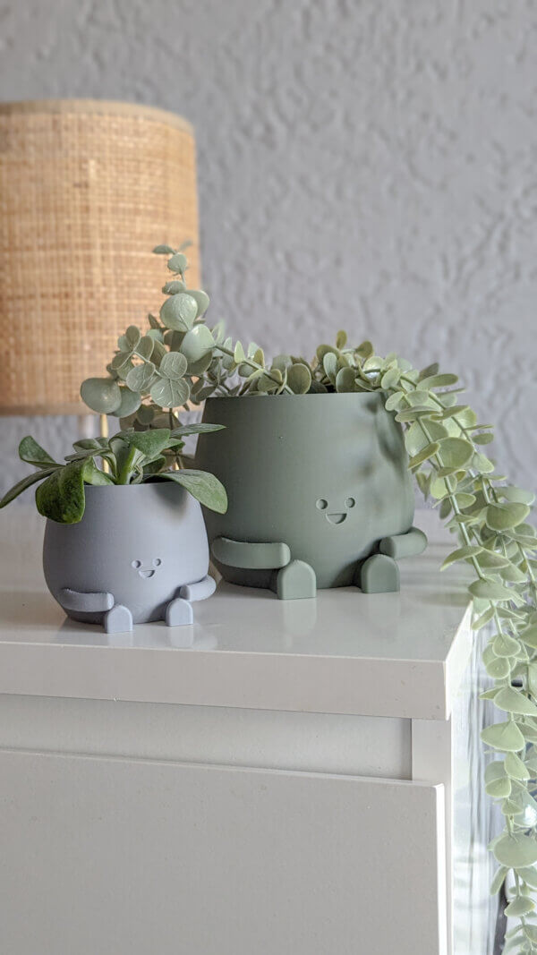 Plant pot face happy cute plant pot cute decoration indoor planter pot happy face plant lover gift birthday gift cute planter pot flower pot