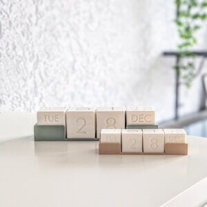 Aesthetic Perpetual Desk Calendar as office decoration stationery