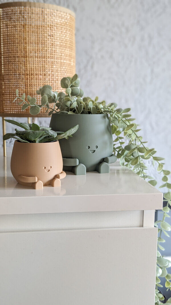 Plant pot face happy cute plant pot cute decoration indoor planter pot happy face plant lover gift birthday gift cute planter pot flower pot