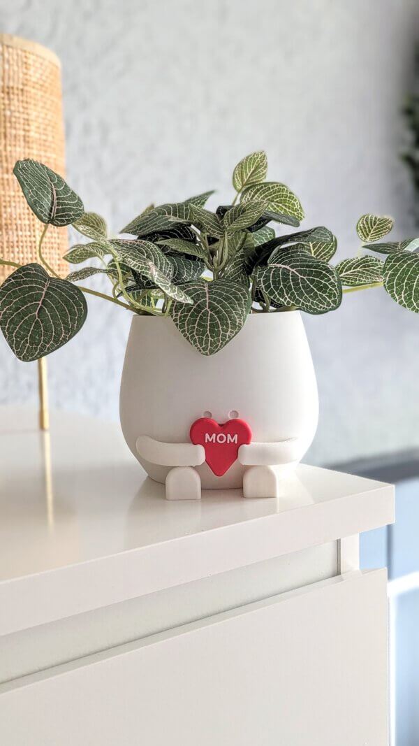 Happy plant pot personalized heart - Image 3