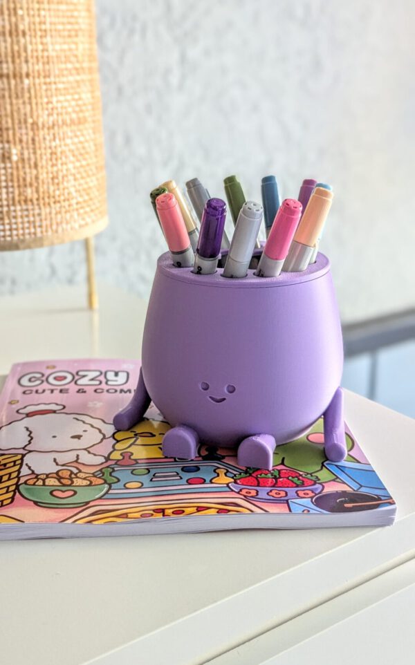 pencil holder happy face