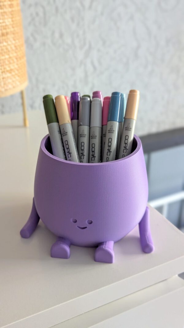 Happy face pencil holder - Image 4