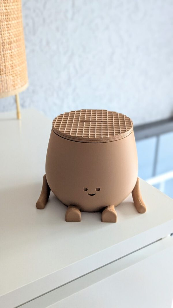 Happy face stroopwafel piggy bank - Image 5