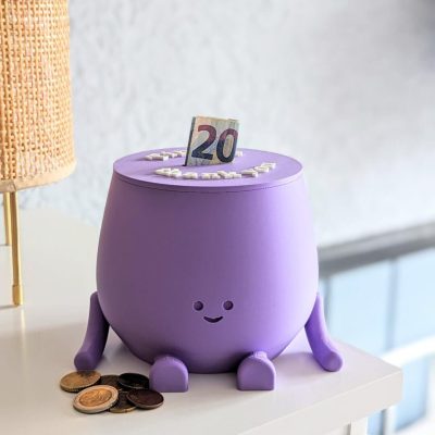 Personalized happy piggy bank